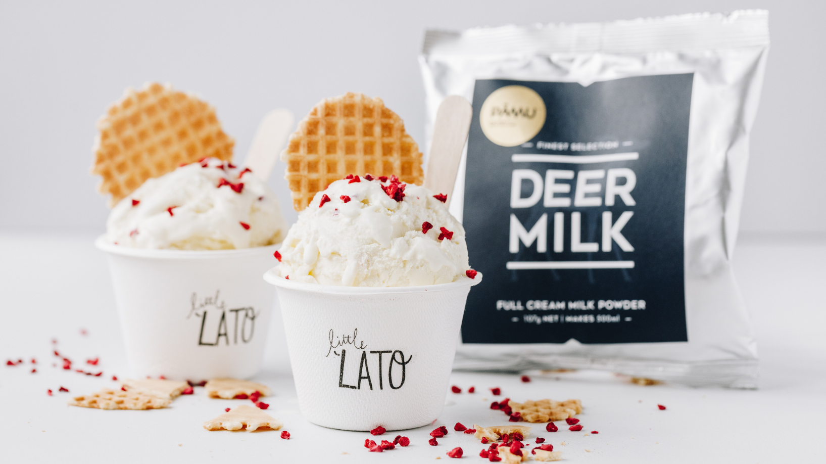 Little Lato and Pāmu team up with a Deerlicious Gelato for Christmas