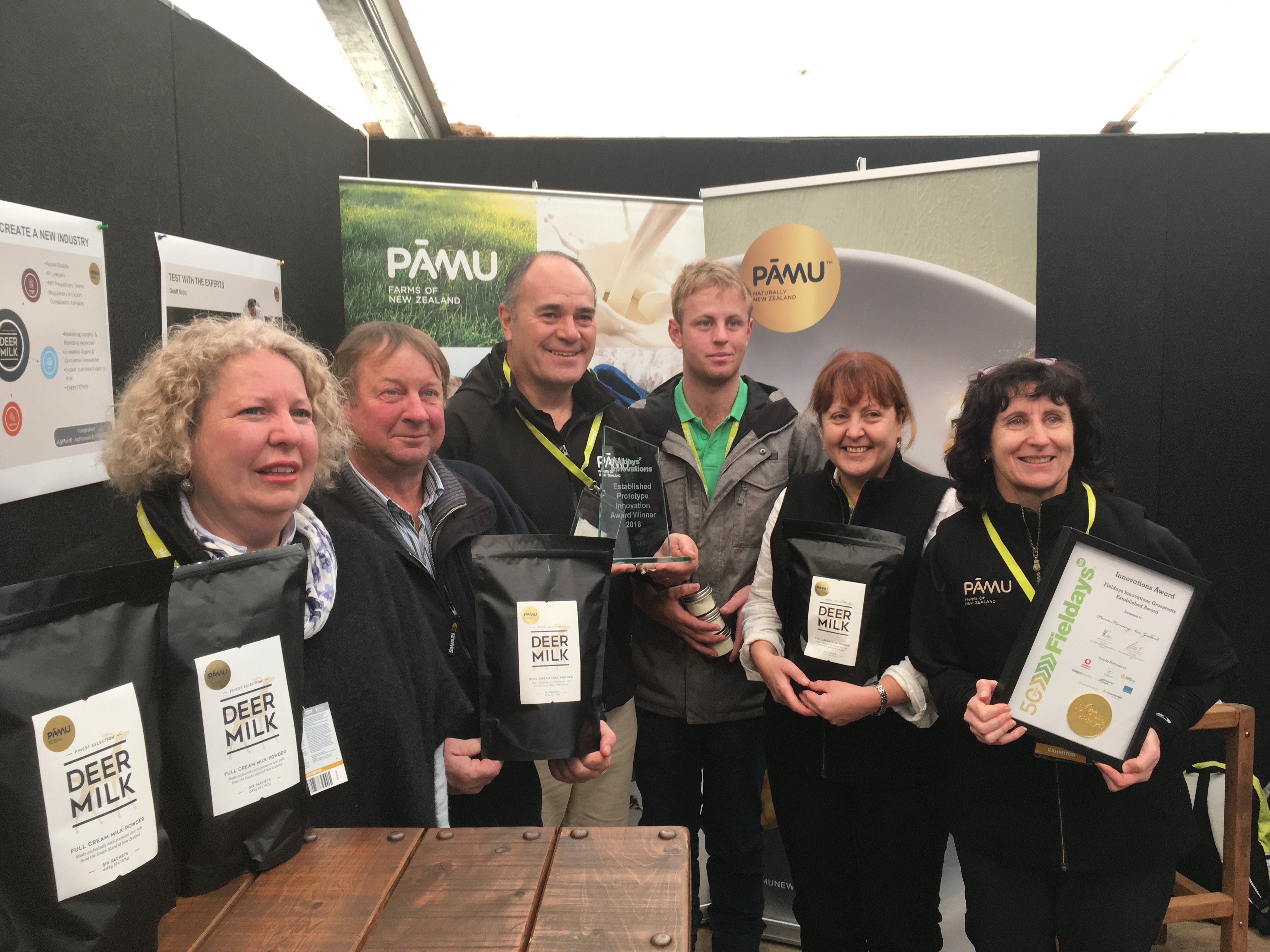 Pamu deer milk wins Innovation Award at Fieldays