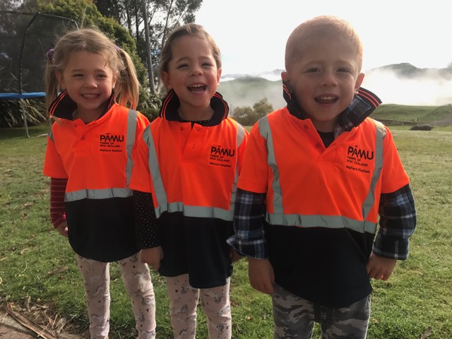 Triplets help spread child safety message