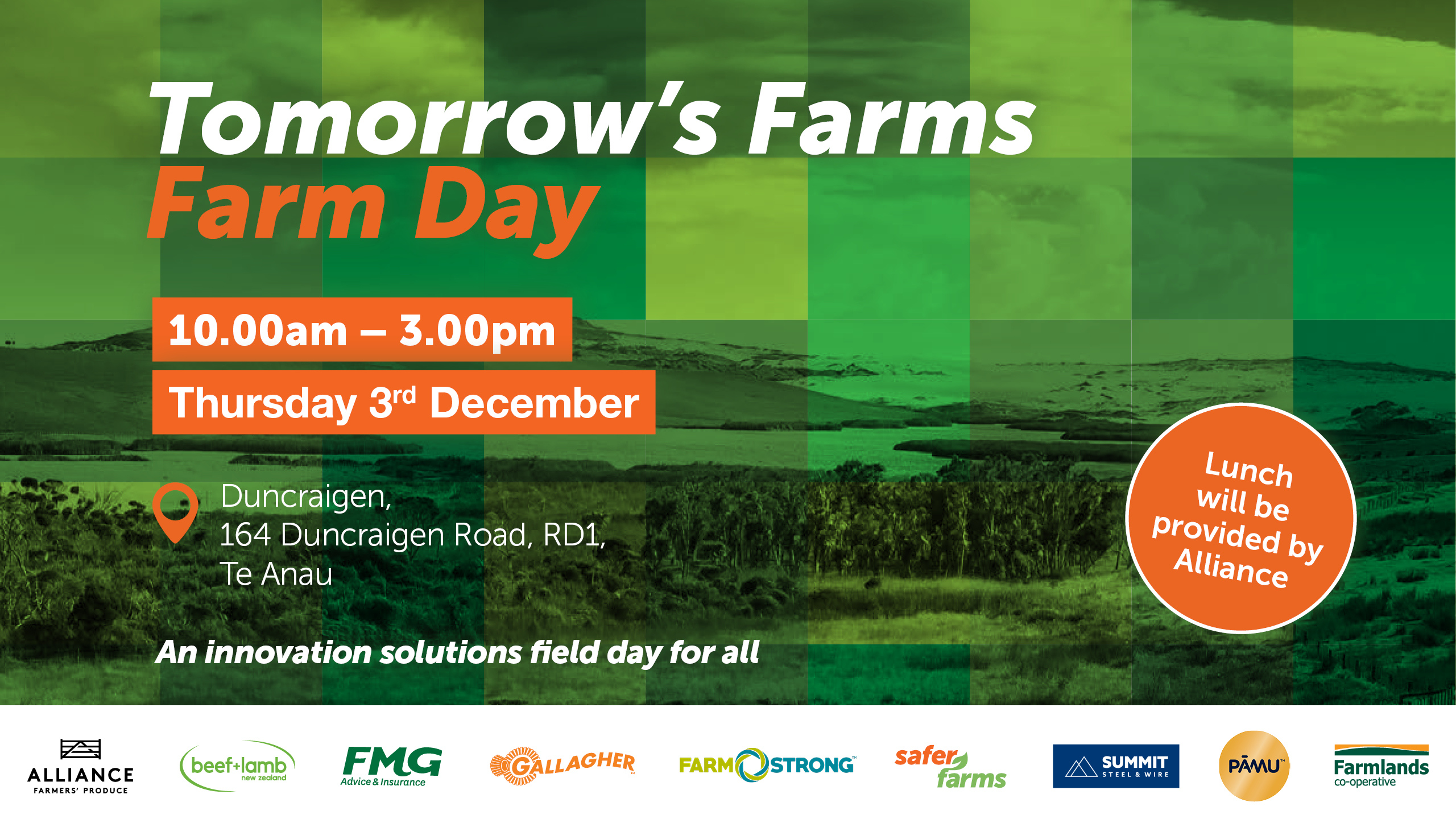 Open Day invites locals to Pamu's Duncraigen Farm in Te Anau